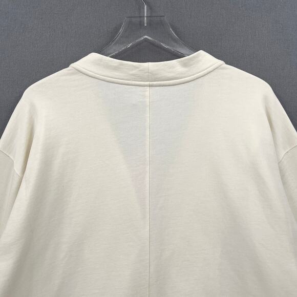 TEREZ Gems Chili Cardigan Sweatshirt Womens Medium Cream Rainbow Rhinestone NWT - Picture 6 of 16